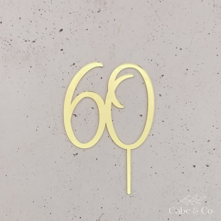 Custom Age Cake Topper