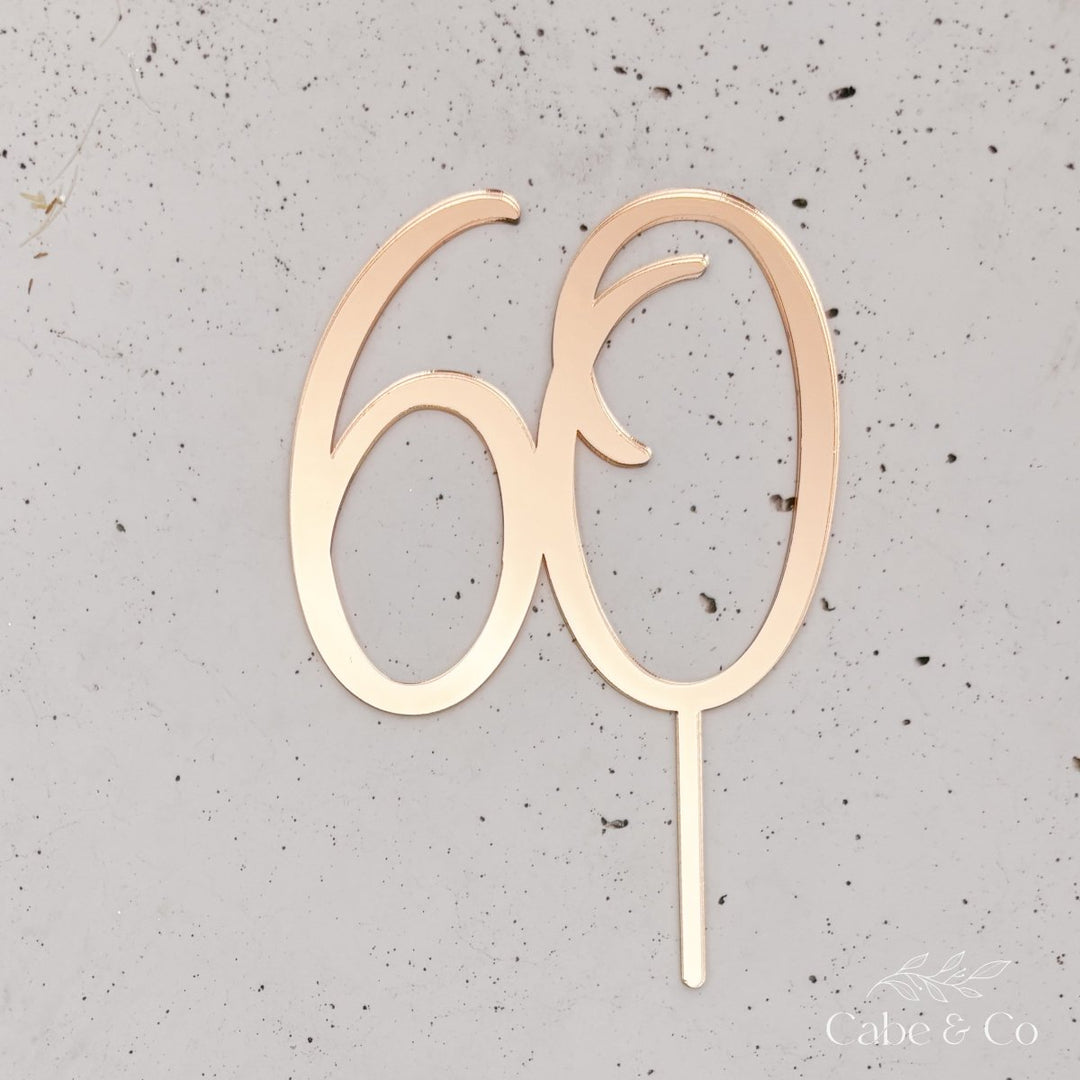 Custom Age Cake Topper