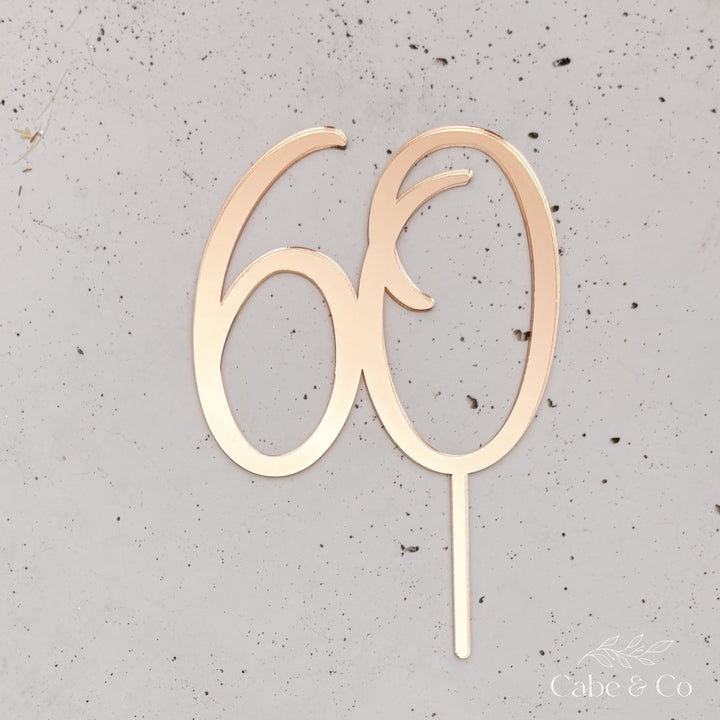 Custom Age Cake Topper