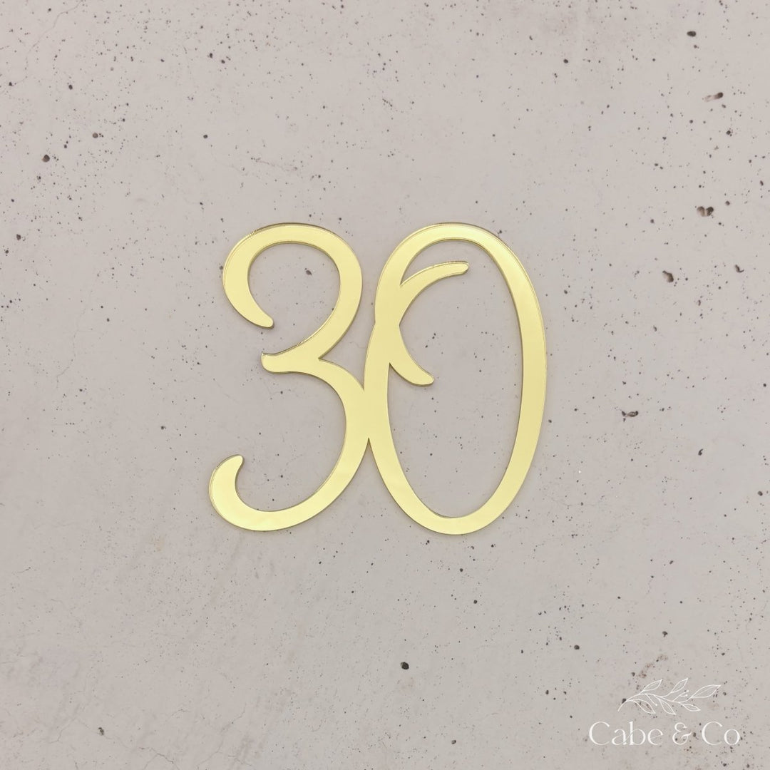 Custom Age Cake Topper
