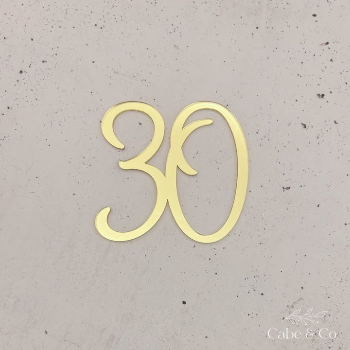Custom Age Cake Topper