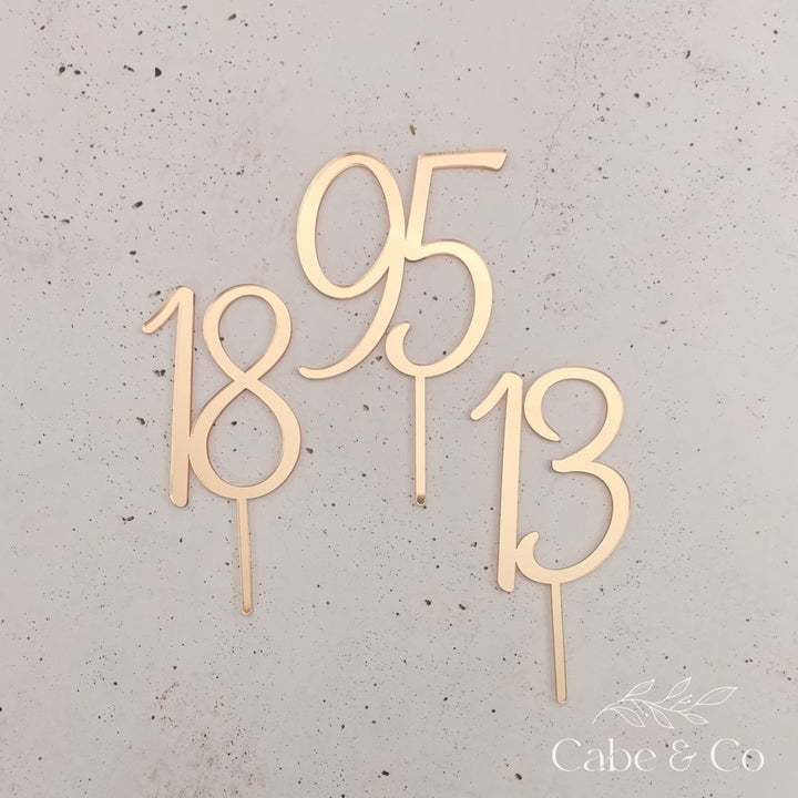 Custom Age Cake Topper