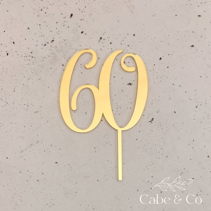 Custom Age Cake Topper or Cake Charm (fropper)