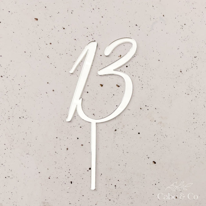 Custom Age Cake Topper or Cake Charm (fropper)