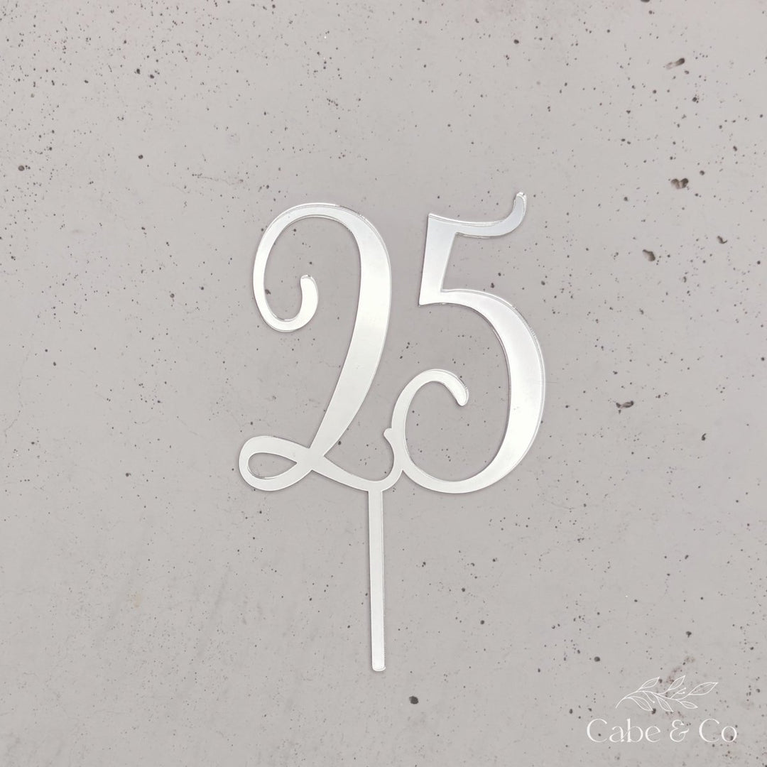 Custom Age Cake Topper or Cake Charm (fropper)
