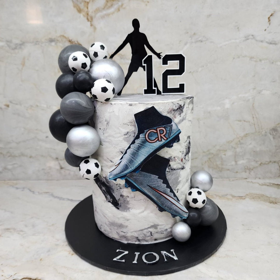 Custom Age Soccer Cake Topper