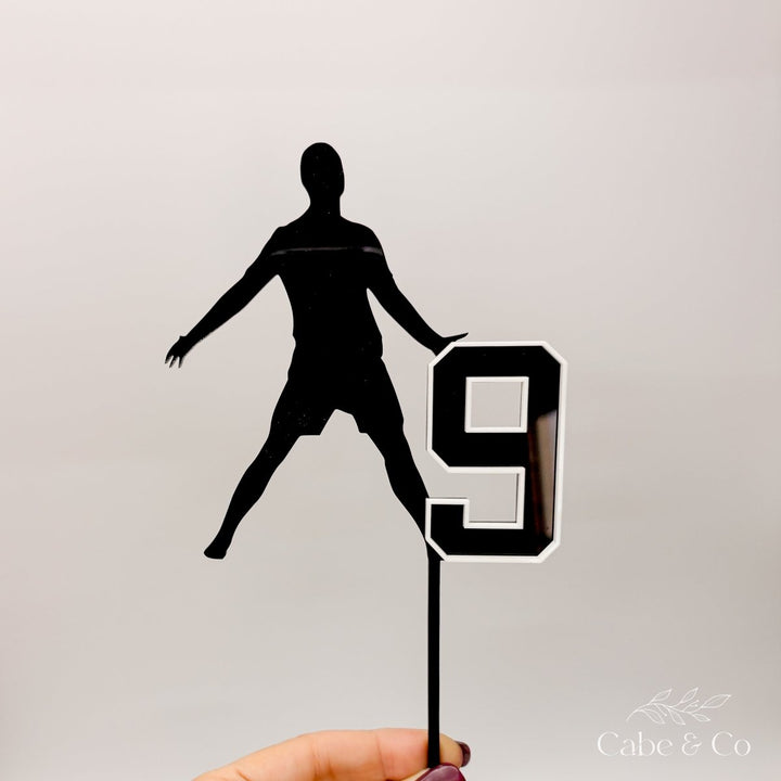 Custom Age Soccer Cake Topper