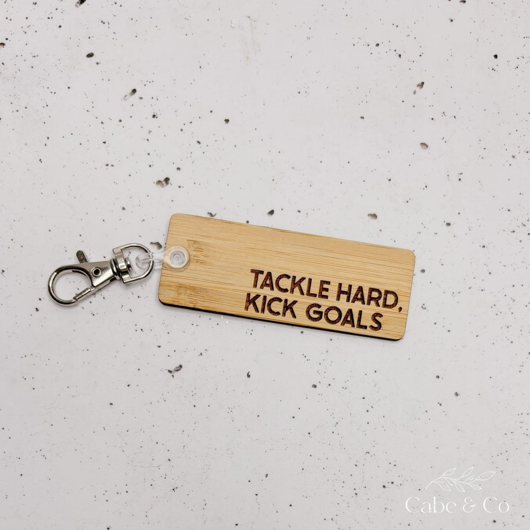 Custom Bamboo Key Ring Tag