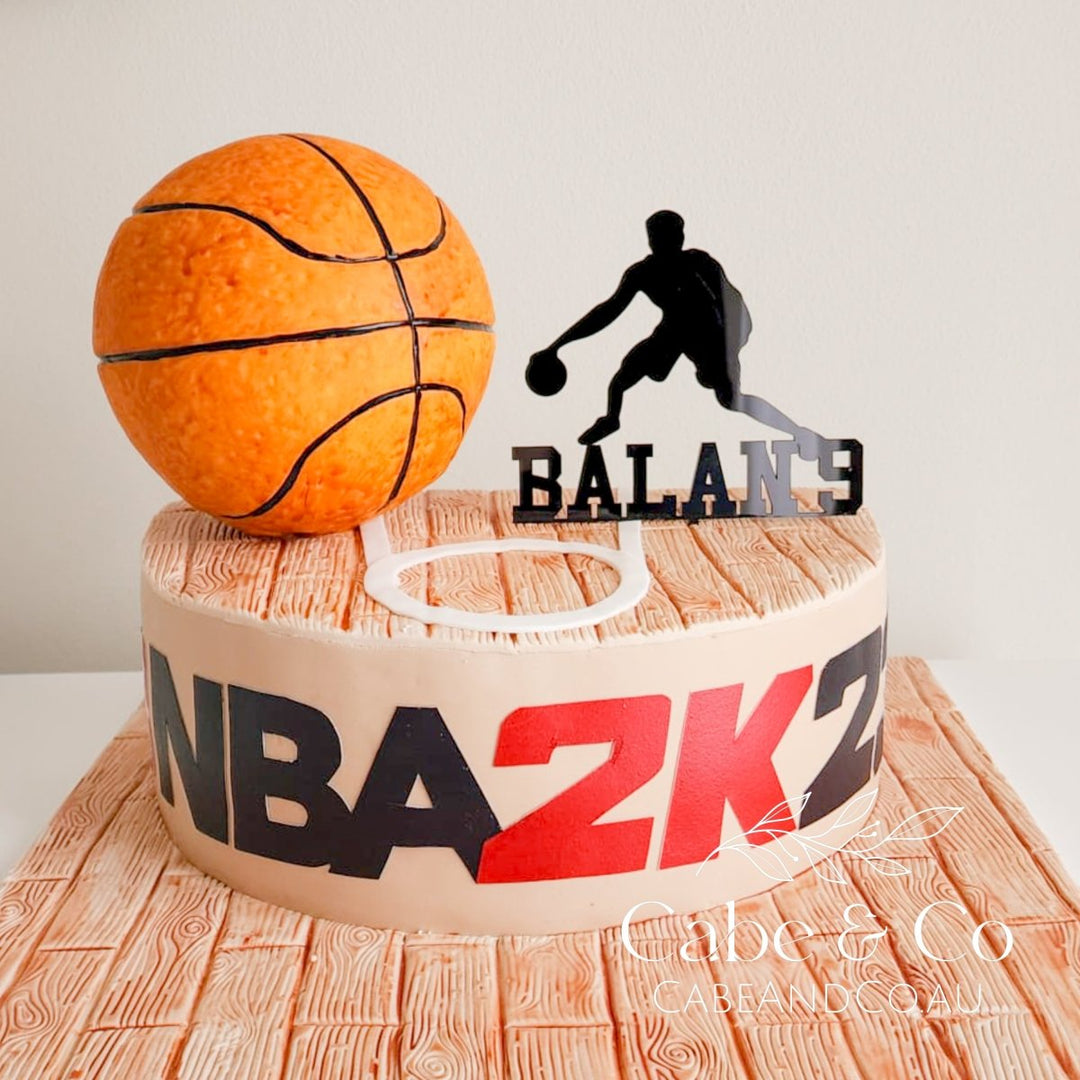 Custom Basketball Player Cake Topper
