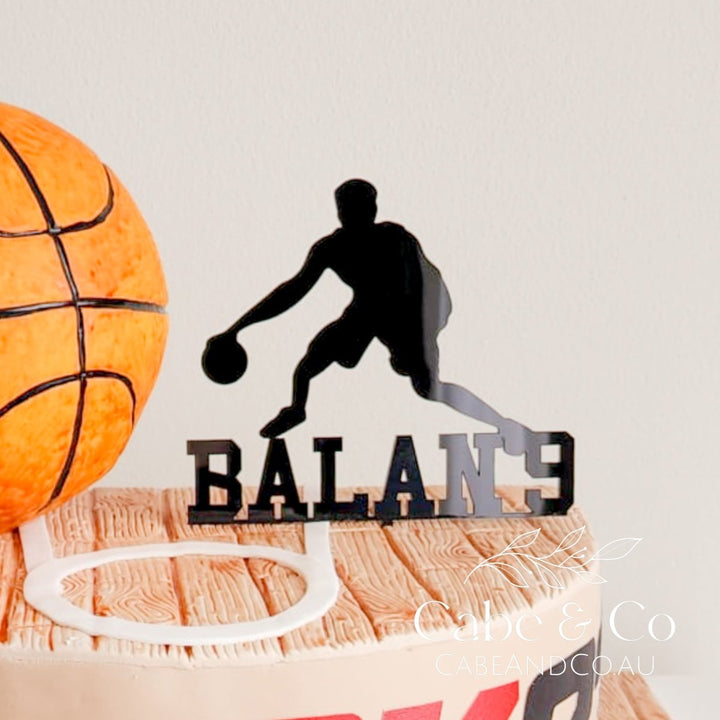 Custom Basketball Player Cake Topper