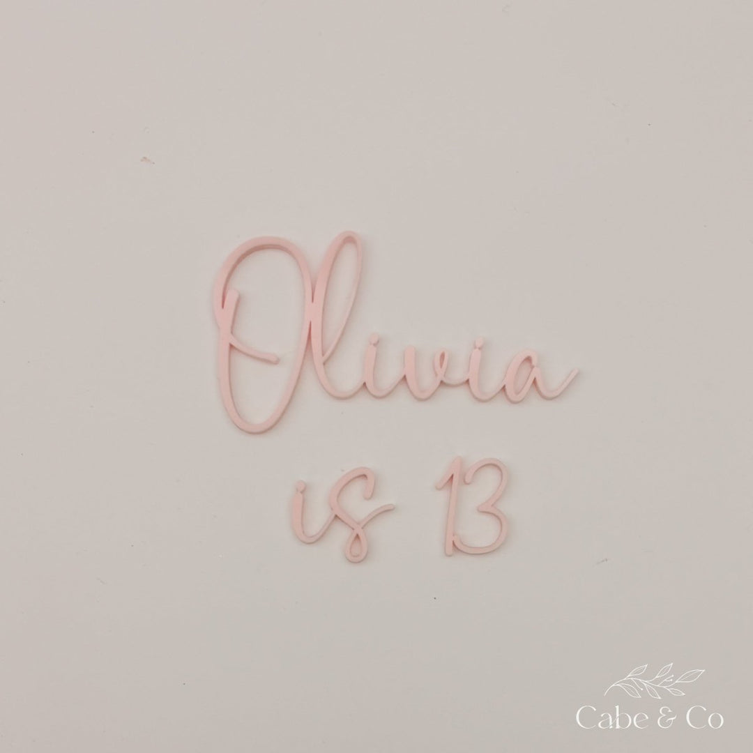 Custom Vintage Cake Charm