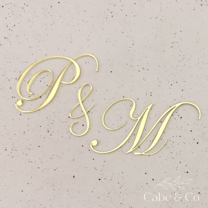 Custom Wedding Cake Initials Charm