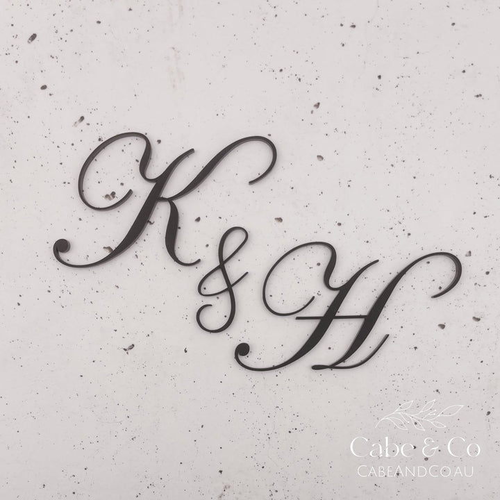 Custom Wedding Cake Initials Charm