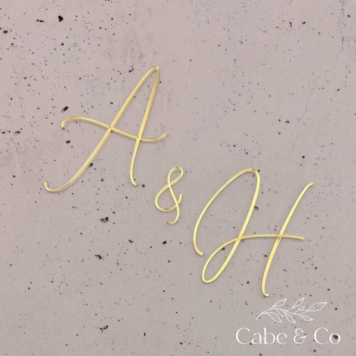 Custom Wedding Cake Initials Charms