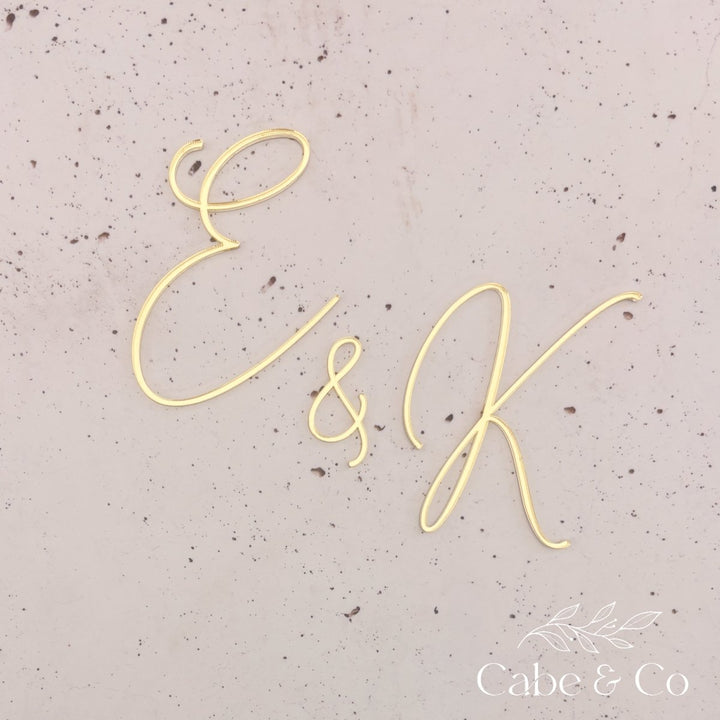 Custom Wedding Cake Initials Charms