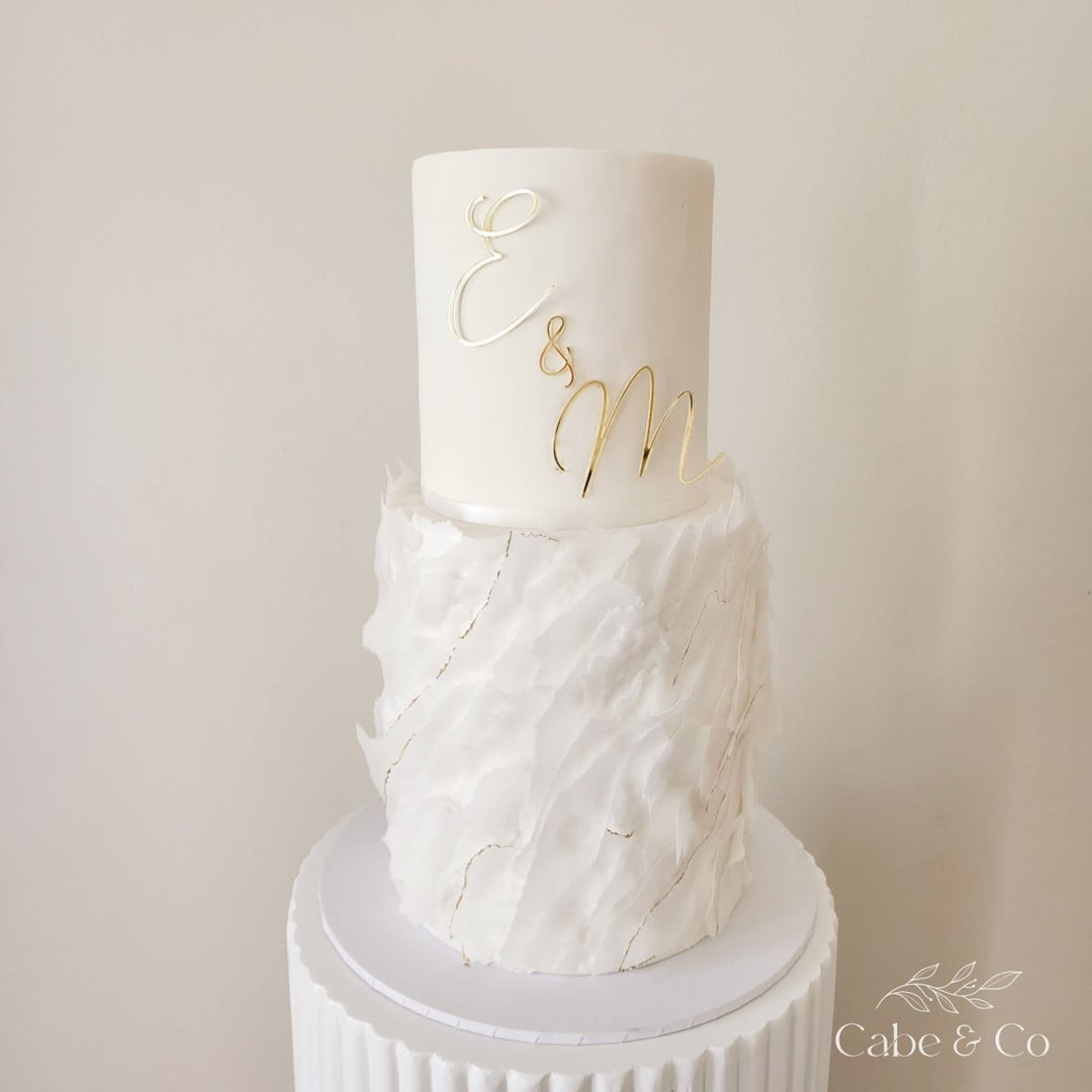 Custom Wedding Cake Initials Charms