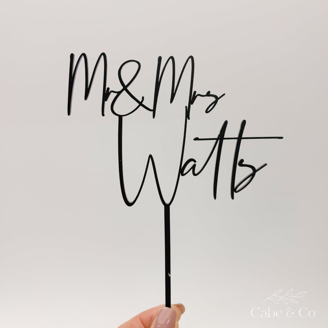 Custom Wedding Cake Topper
