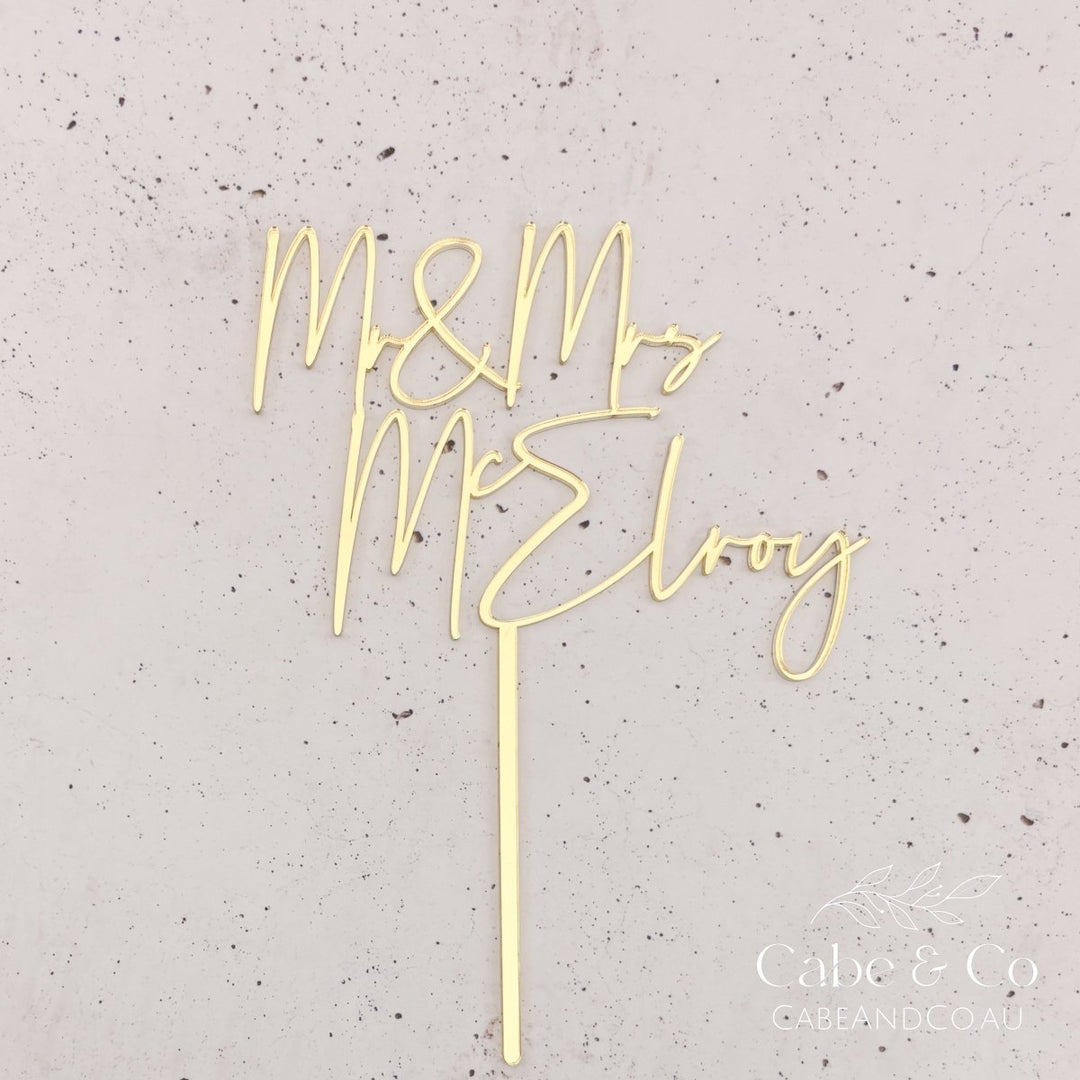 Custom Wedding Cake Topper