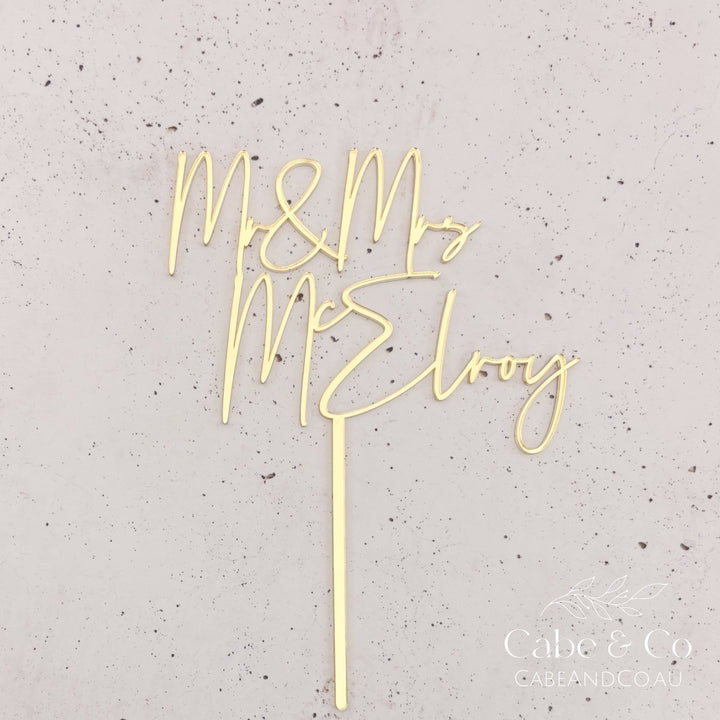 Custom Wedding Cake Topper