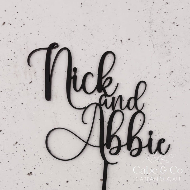 Custom Wedding Cake Topper