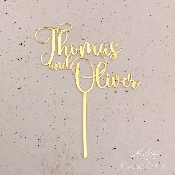 Custom Wedding Cake Topper