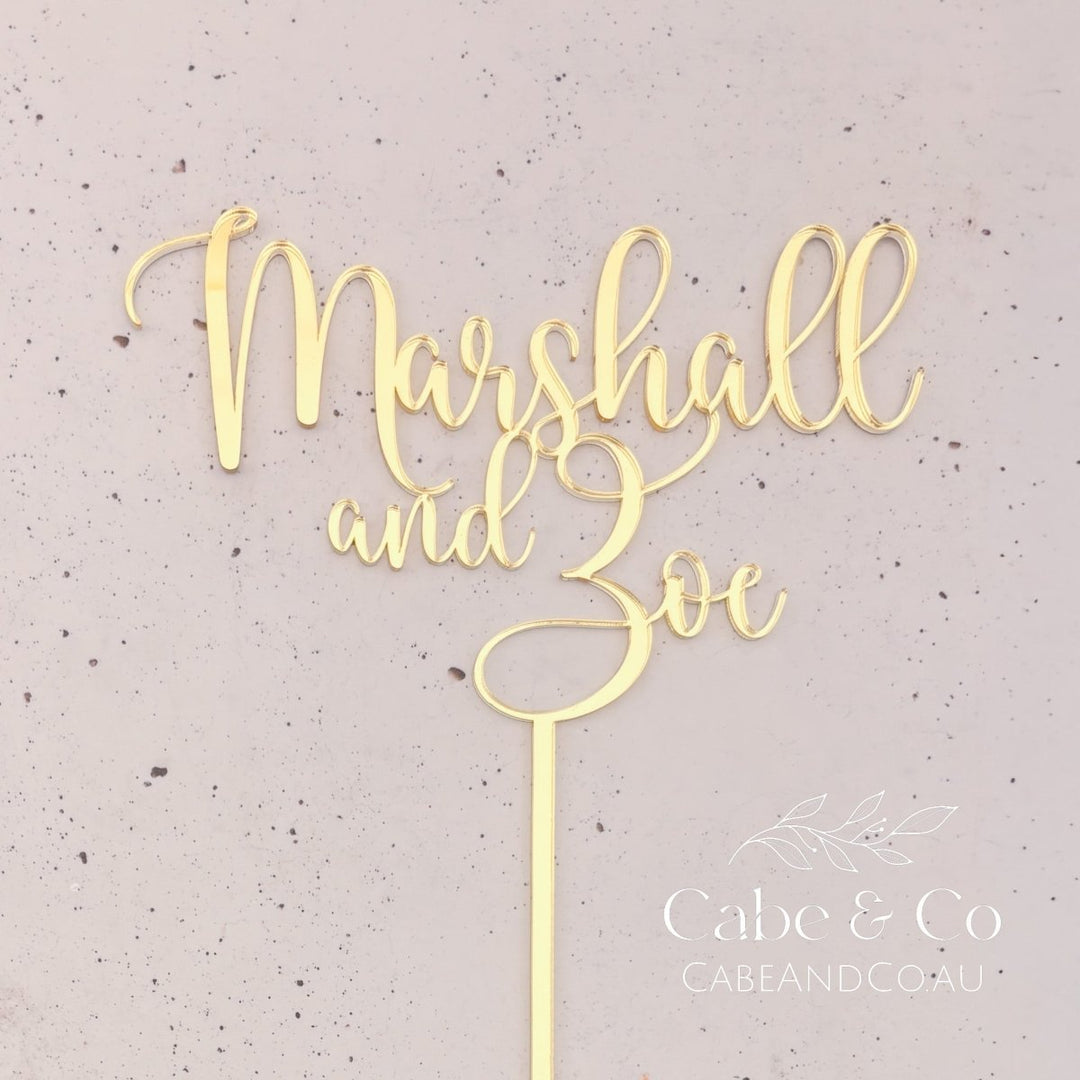 Custom Wedding Cake Topper