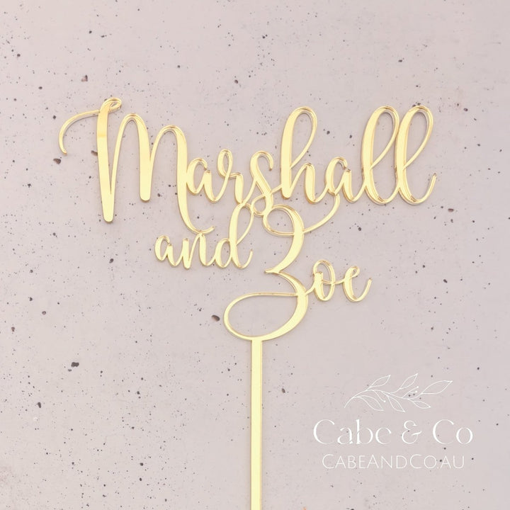 Custom Wedding Cake Topper