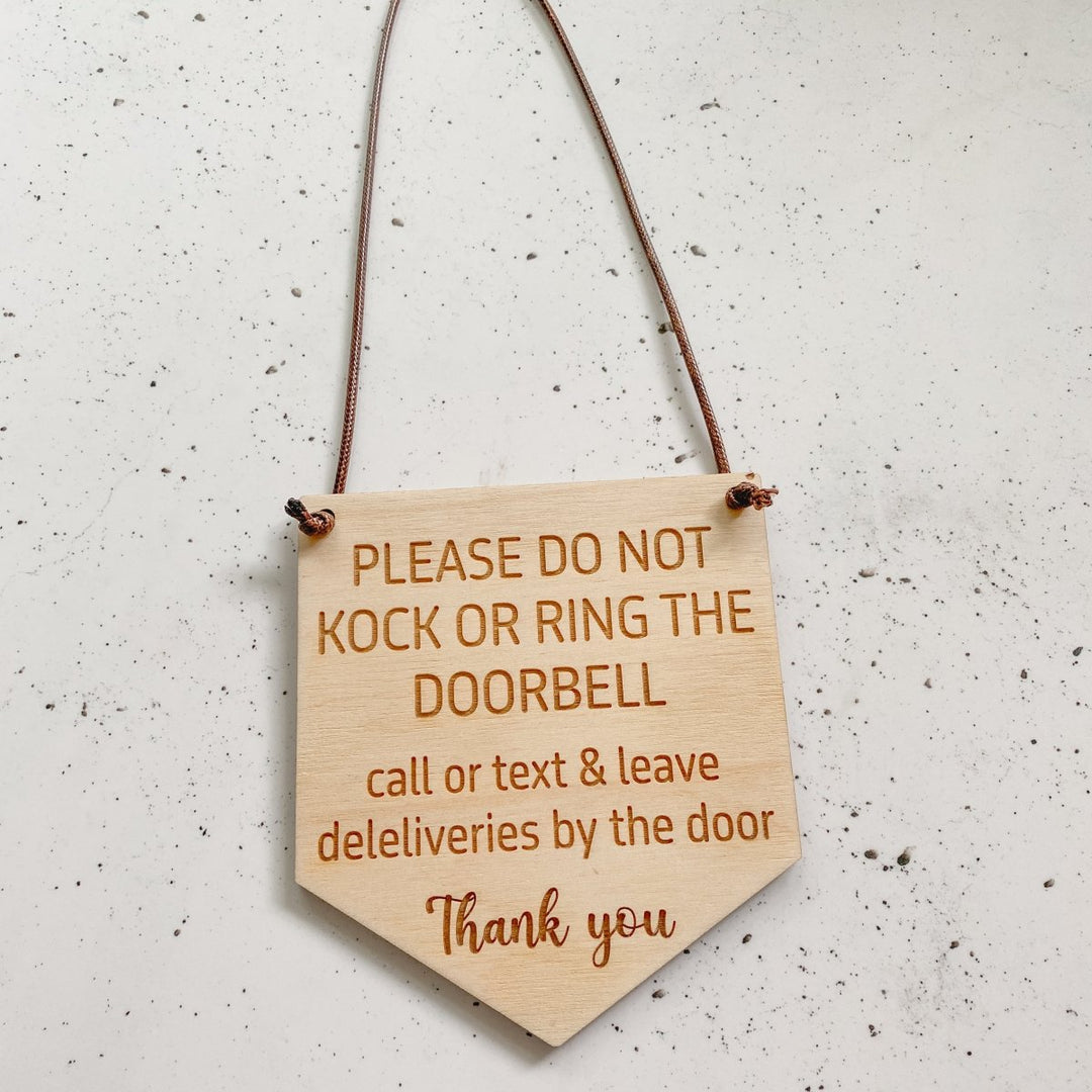 Do Not Knock / Do Not Ring Bell Door Hanger