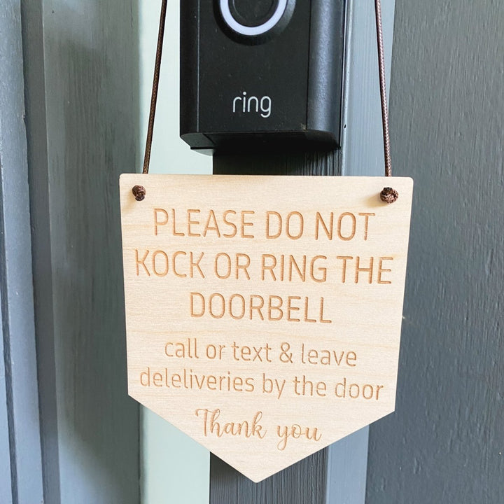 Do Not Knock / Do Not Ring Bell Door Hanger