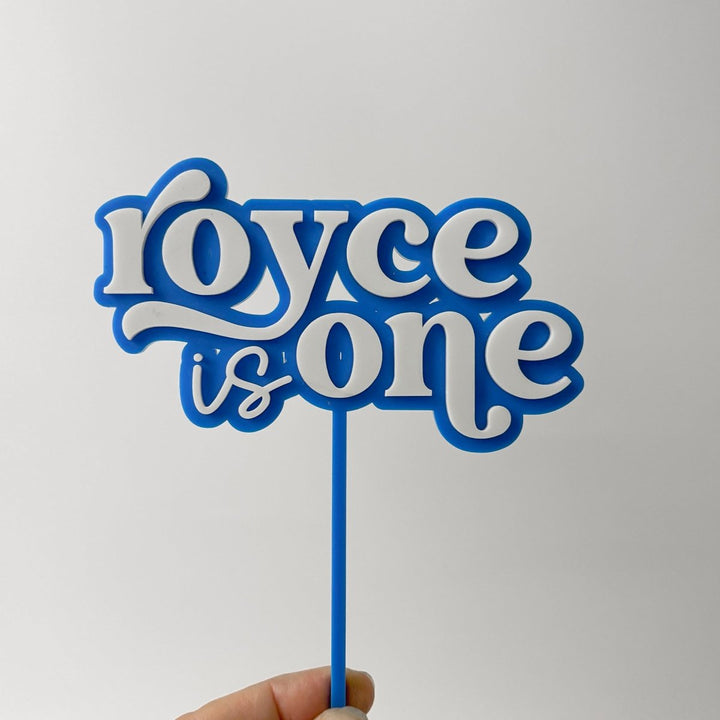 Double Layered 3D Birthday Cake Topper