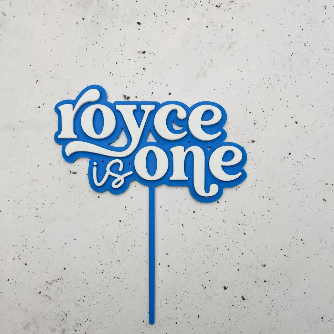 Double Layered 3D Birthday Cake Topper