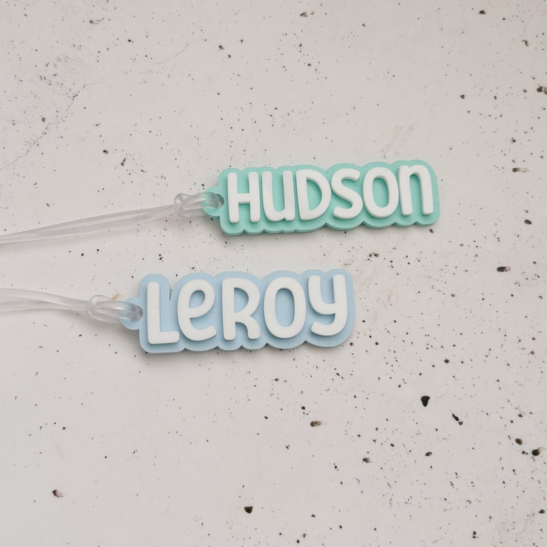 Double Layered Acrylic Personalised Bag Tags