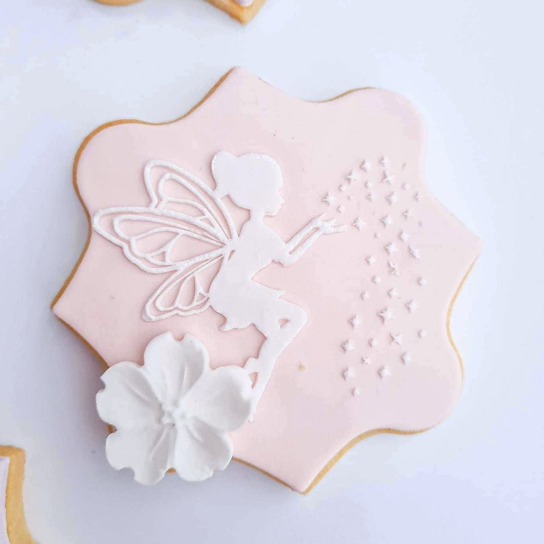 Fairy with Fairy Dust Acrylic Cookie Raised Stamp | Debosser