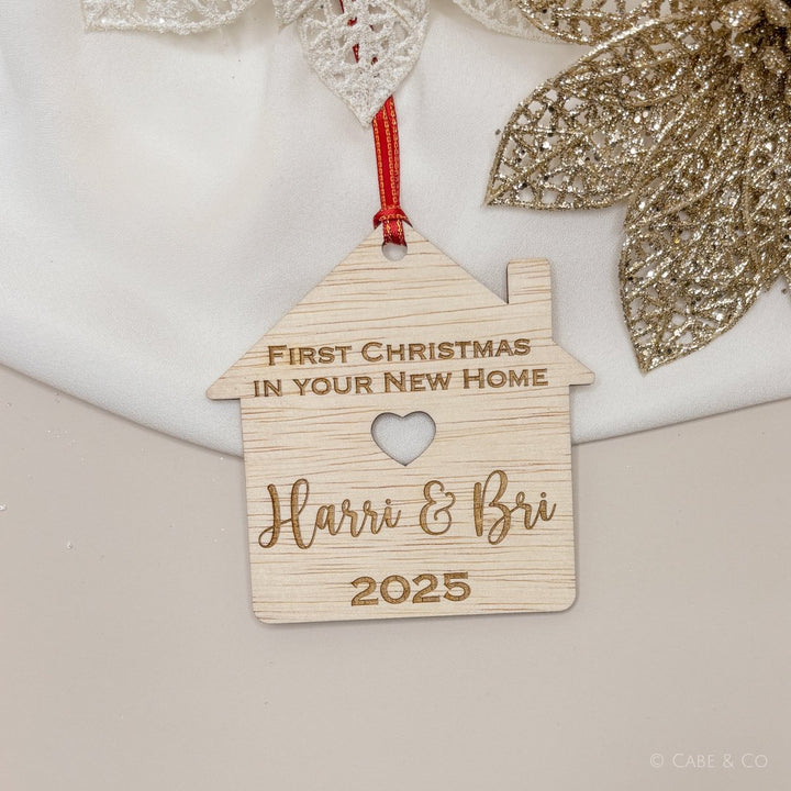 First Christmas Bauble for New Home - House Design