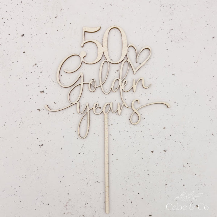 Golden Wedding Anniversary Topper