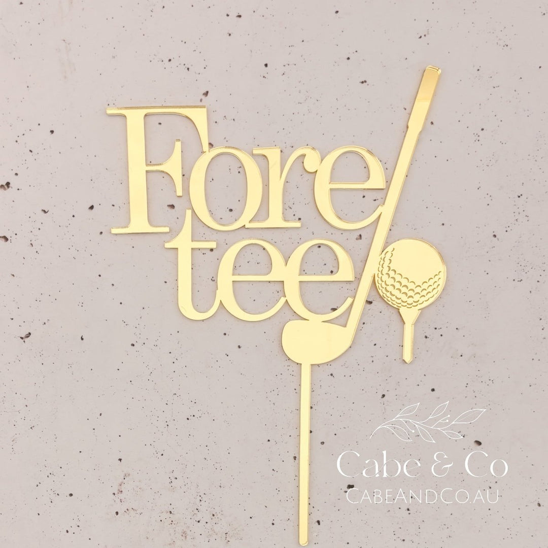 Golf Themed Cake Topper