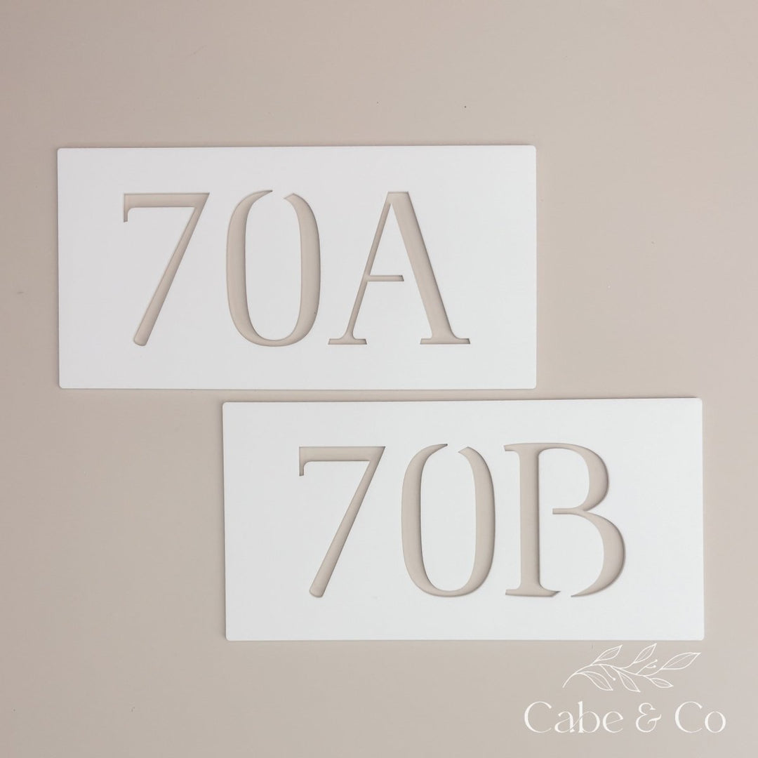 Home Number Plaque - Rectangular