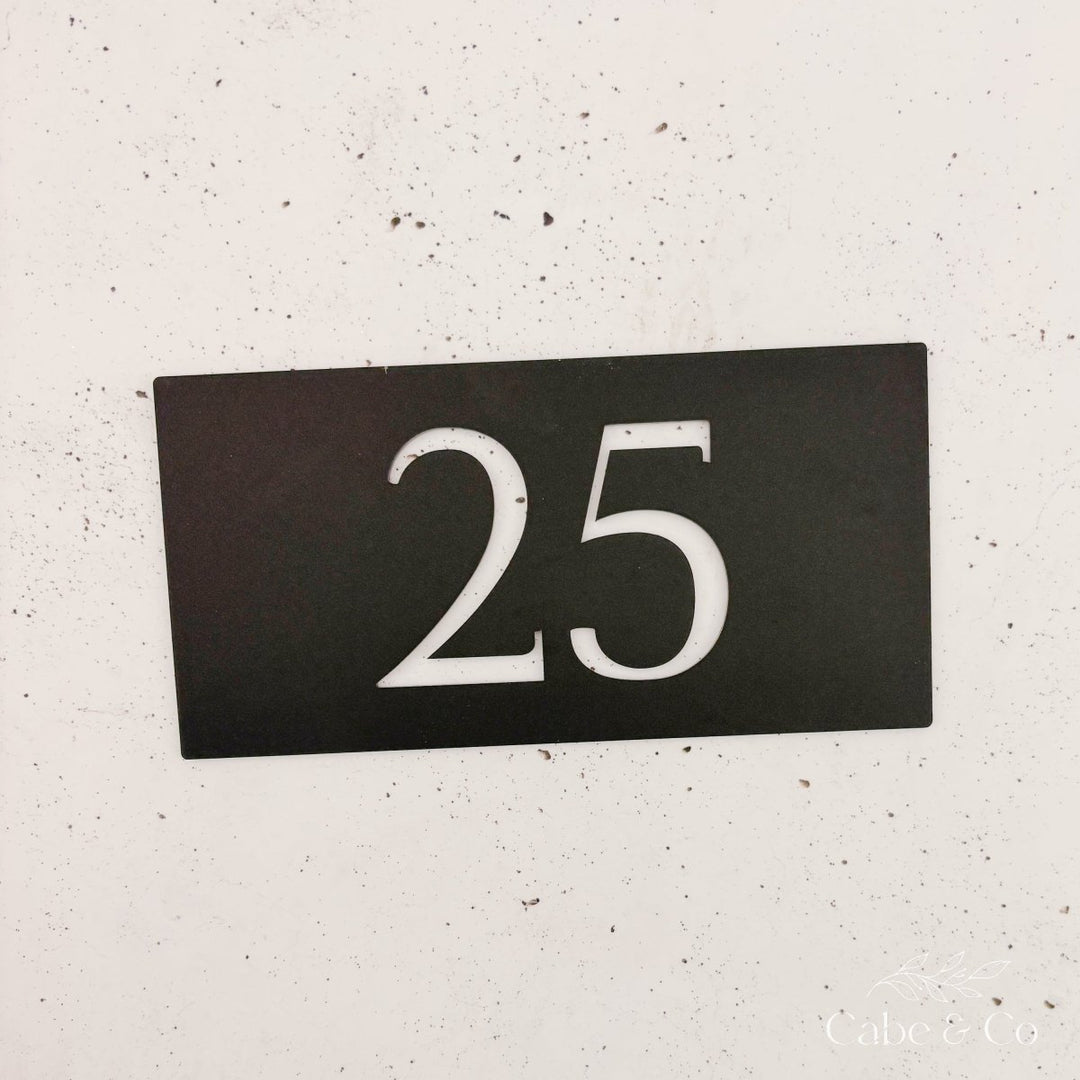 Home Number Plaque - Rectangular