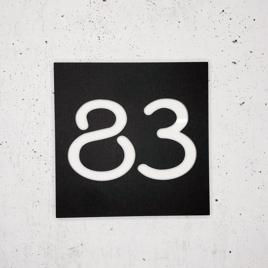 Home Number Plaque - Square