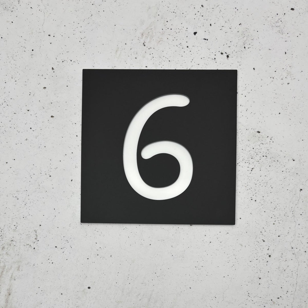 Home Number Plaque - Square