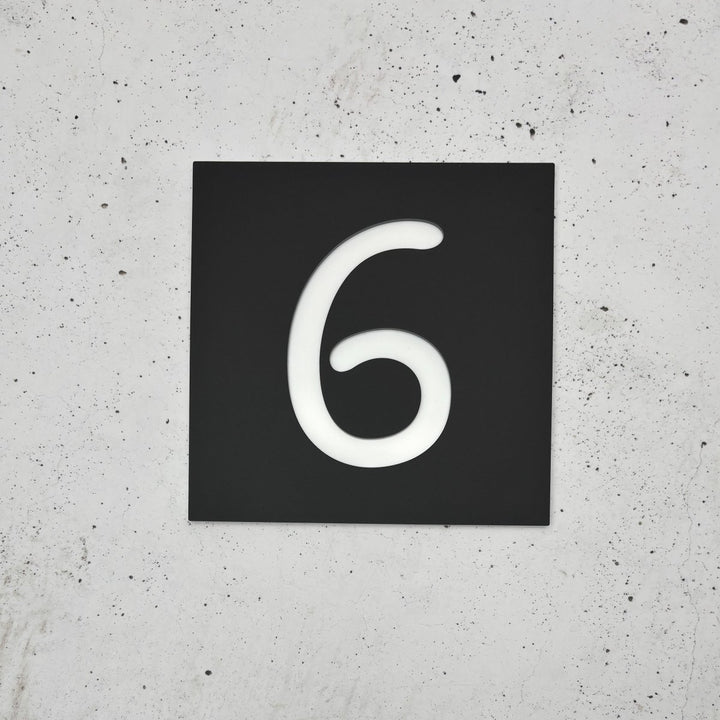 Home Number Plaque - Square