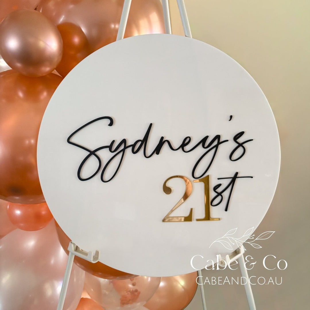 Milestone Birthday Party Welcome Sign