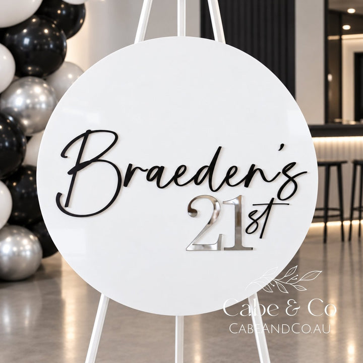 Milestone Birthday Party Welcome Sign
