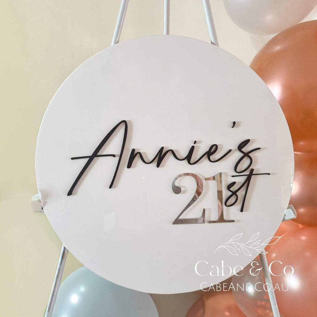 Milestone Birthday Party Welcome Sign