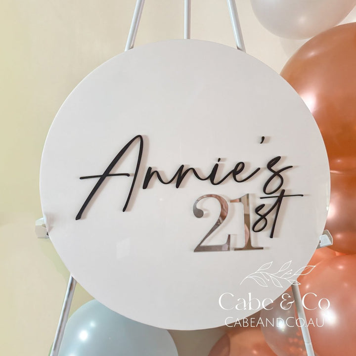Milestone Birthday Party Welcome Sign