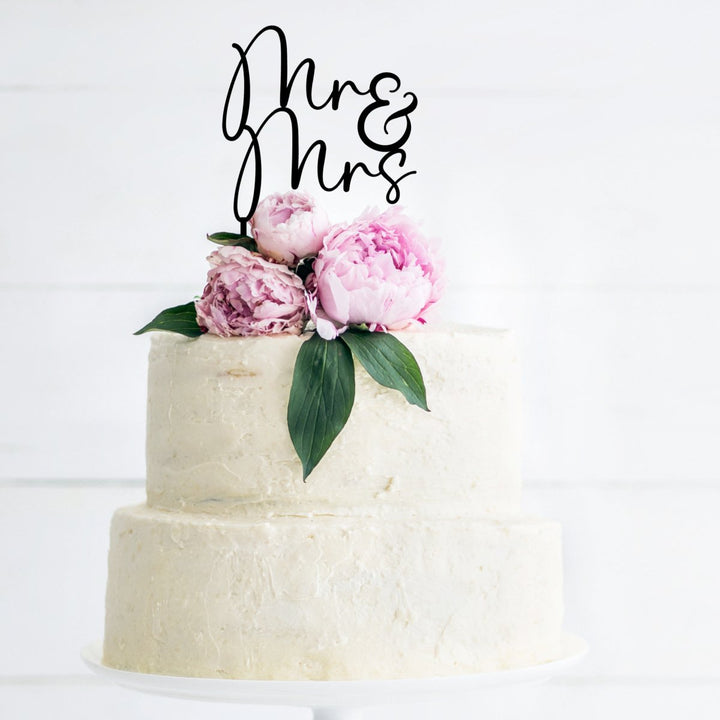 Mr & Mrs Wedding Cake Topper