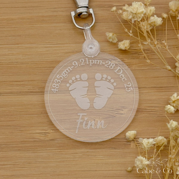 New Baby Keepsake Keyring