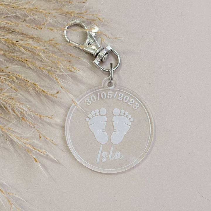 New Baby Keepsake Keyring