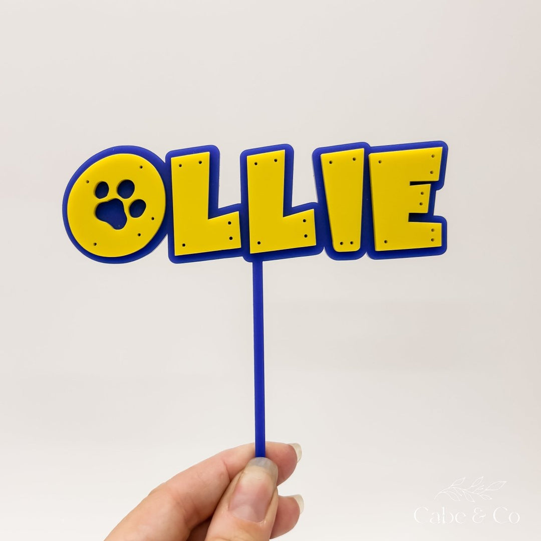 Paw Themed Cake Topper