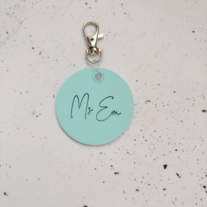Personalised Acrylic Keyring